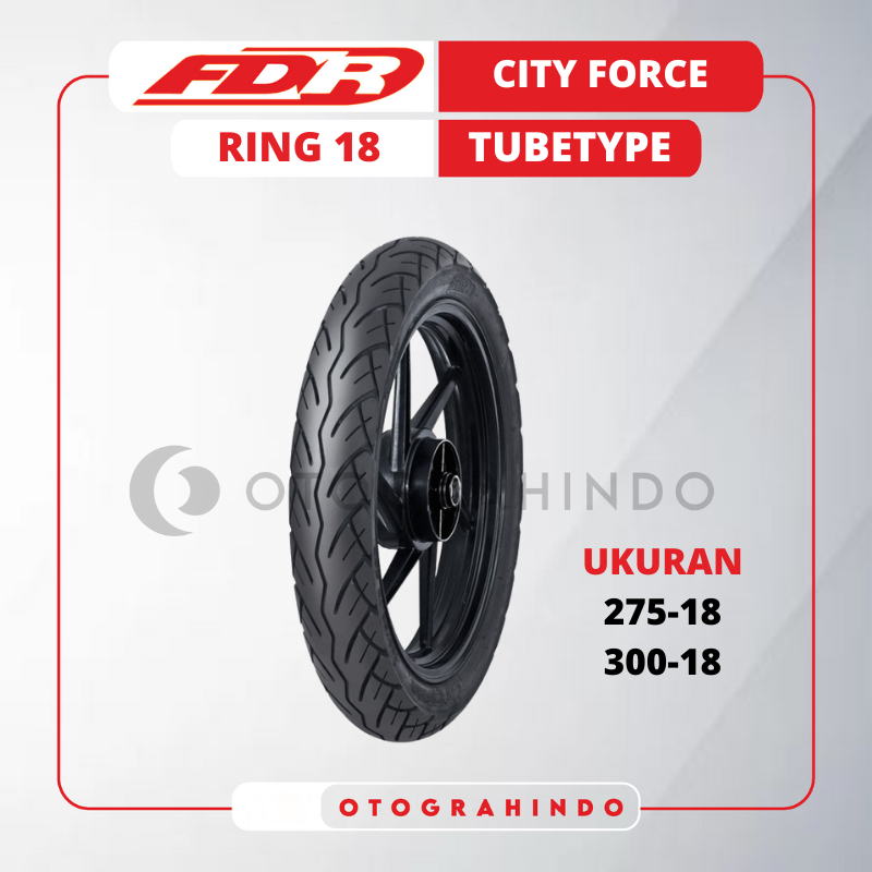 BAN LUAR SEPEDA MOTOR FDR CITY POWER UKURAN 275 300 RING 18 TUBETYPE