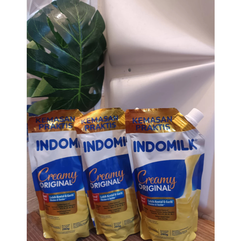 

PROMO!! PAKET 3 ISI POUCH SUSU INDOMILK KENTAL MANIS KEMASAN 260gr