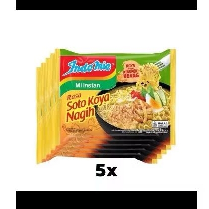 

5 Pcs Indomie Soto Koya Nagih Lengkap Dengan Koya Rasa Kerupuk Udang