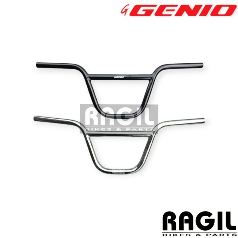 STANG SEPEDA BMX GENIO BY UNITED 22.2 BESI KROM CHROME STIR FEDERAL MINION HANDLEBAR