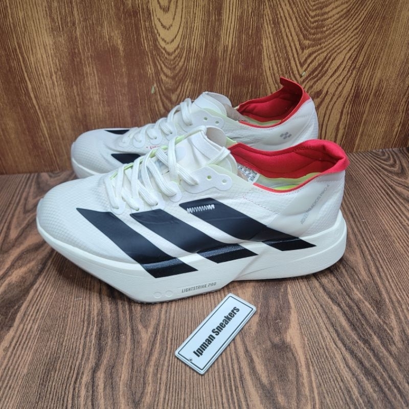 SEPATU ADIDAS ADIZERO RUNNING WHITE RED