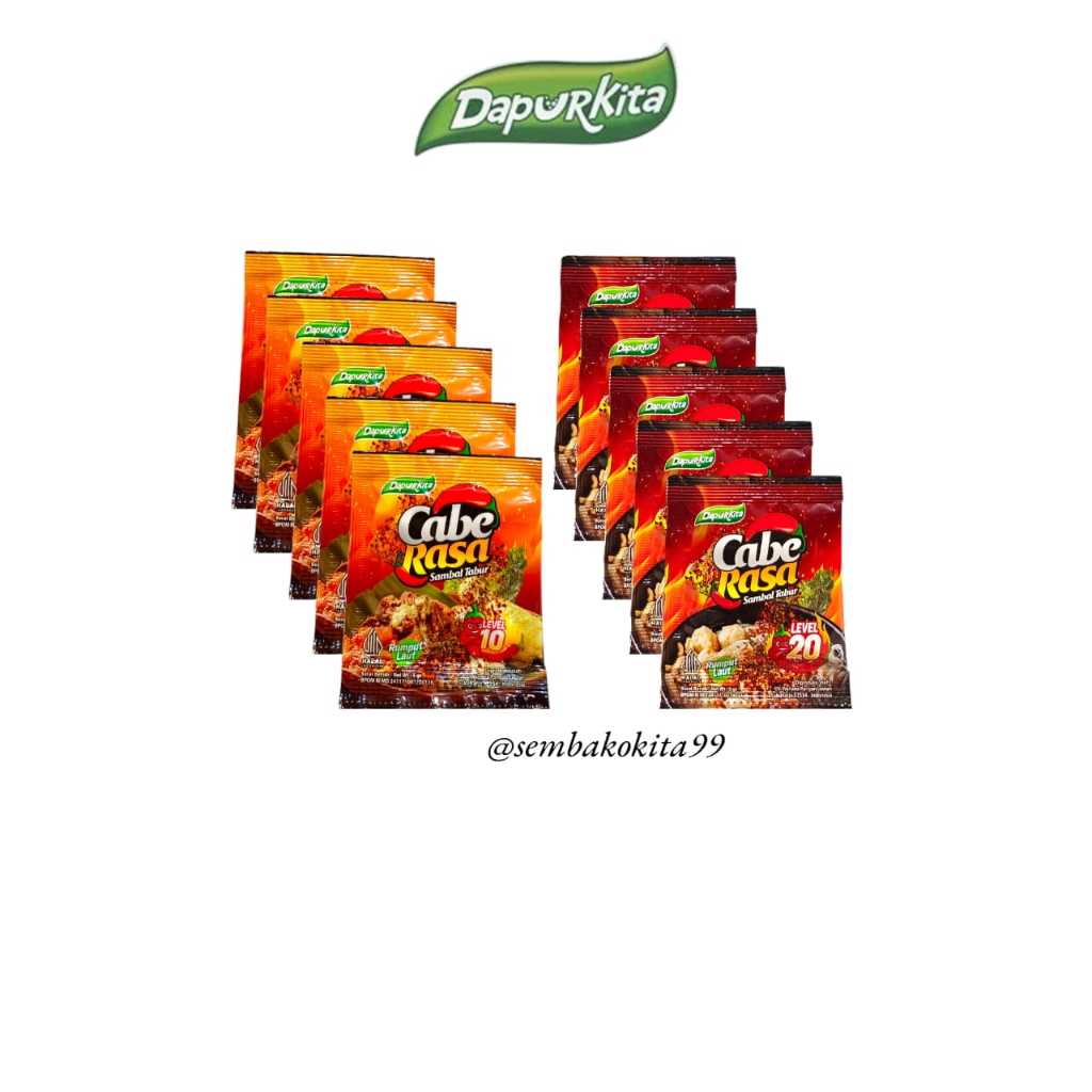 

Dapurkita Cabe Rasa Sambel Tabur || 5gr Lv. 10 & 20 1 Renteng