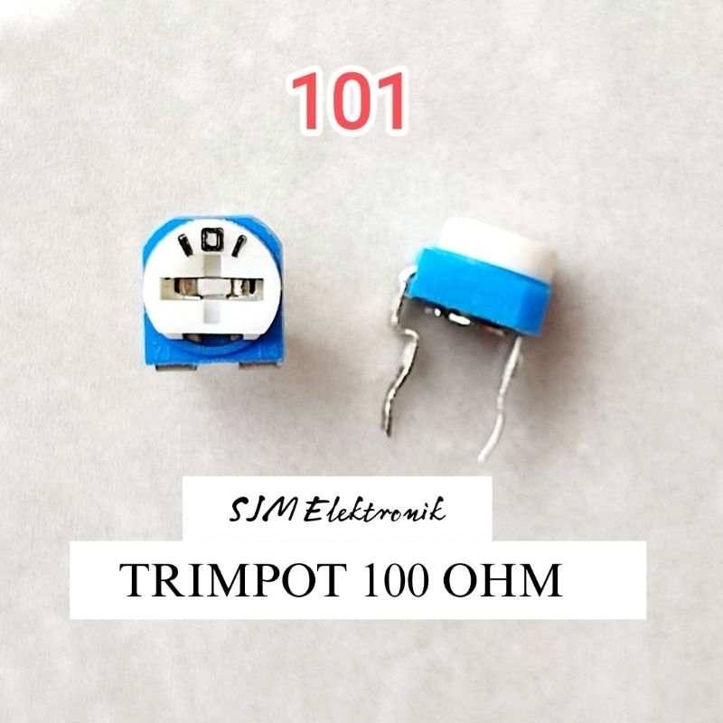 Trimpot 100 Potensio 100 VR 101 Variable Resistor Potensiometer 100 Trimpot 101