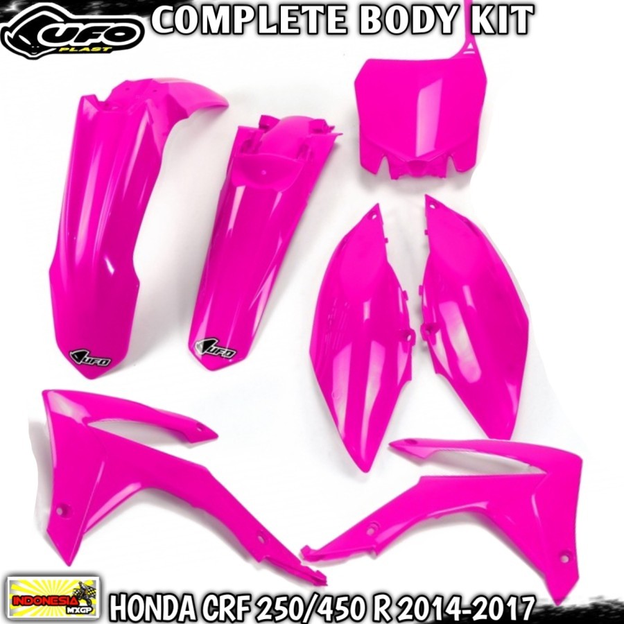 HONDA CR - CRF 250 450 F R 2014 2015 2016 2017 - UFO COMPLETE PLASTIK KIT - COVER BODY FUL SET ADVEN