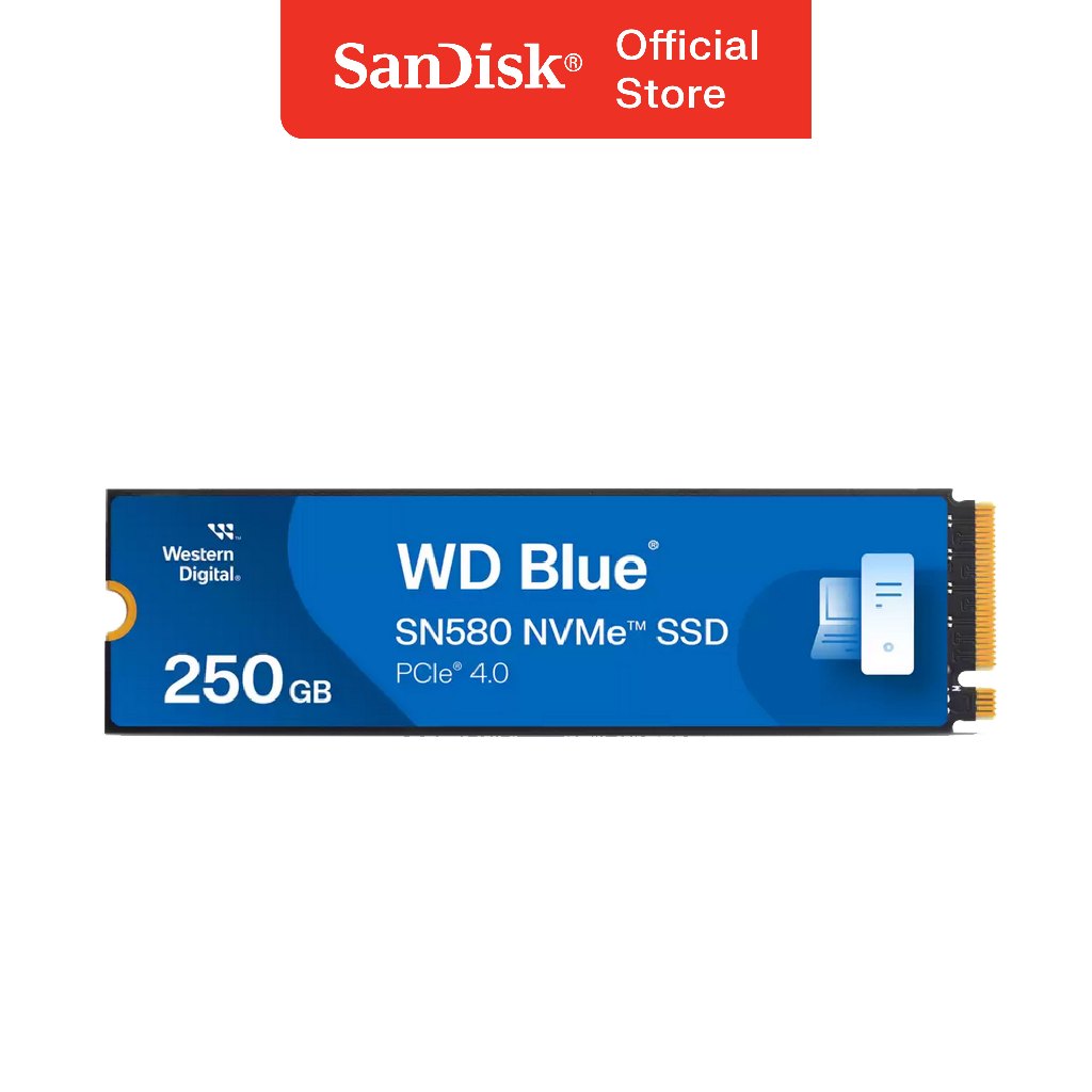 WD Blue SN580 SSD 250GB / 500GB / 1TB / 2TB PCIe Gen4 NVMe M.2 2280