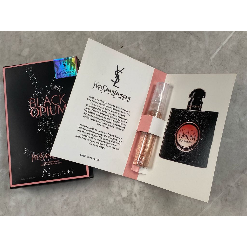 Pafrum YSL Black Opium 5ML EDP Minyak Wangi Cewek tahan hingga 5 jam - sample parfum