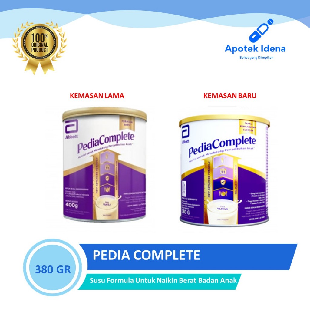 

BISA INSTAN PEDIACOMPLETE 380GR VANILA - Susu Stunting - Susu Formula Untuk Naikin Berat Badan Anak