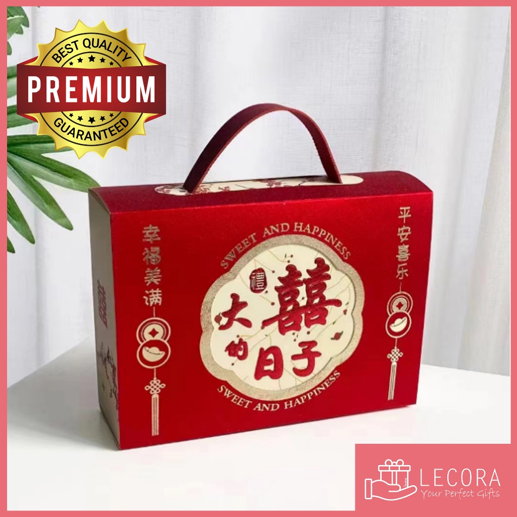 

LECORA Kotak Handuk / Permen / Chinese wedding /paper bag shuangxi / perlengkapan sangjit Teapai Phangteh Handuk Box