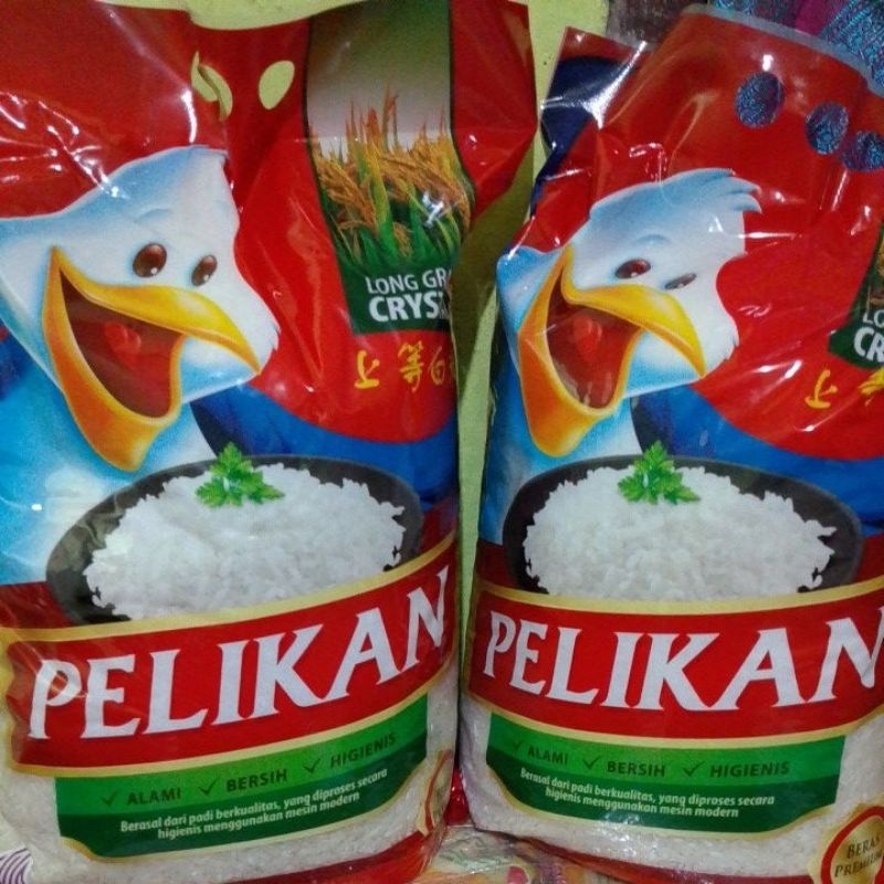 

Beras Pelikan kemasan 5kg