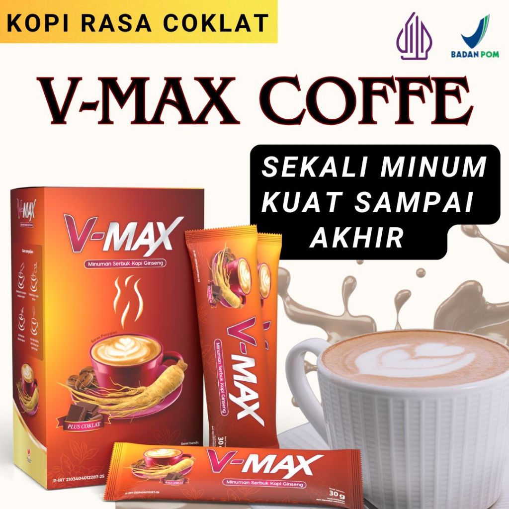

V-MAX Kopi Ginseng Minuman Serbuk penambah stamina wanita