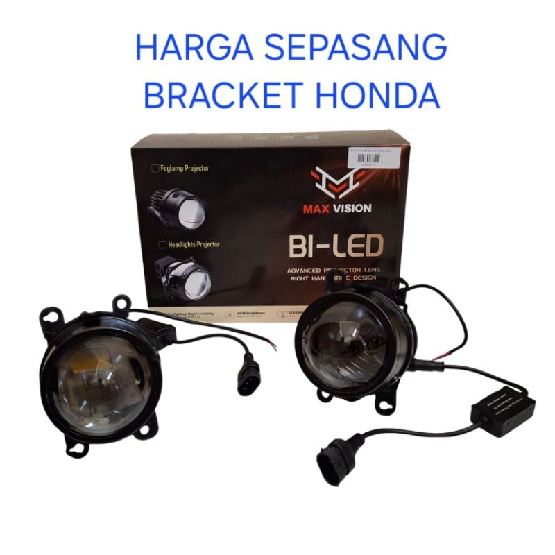 Foglamp biled 1 warna max vision foglamp projector 3 inch 6000K-honda