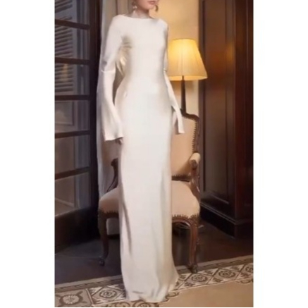 Custom- referensi eghalisa bahan satin maxmara longdress ( panjang 145cm )