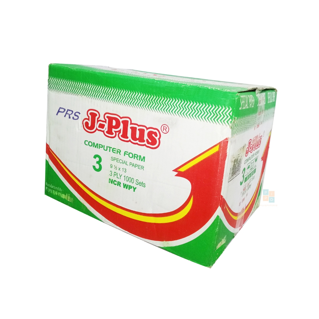 

J-PLUS - Continuous Form - Kertas Komputer CF 91/2 x 13/2 3 Ply ( K3/2 ) NCR - Box