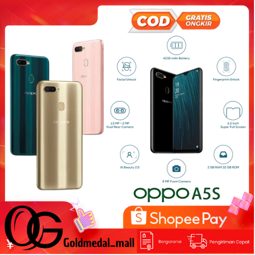 hp oppo a5s ram 6+128GB distributor 4G grosir termurah Garansi 1 Tahun [Smartphone]