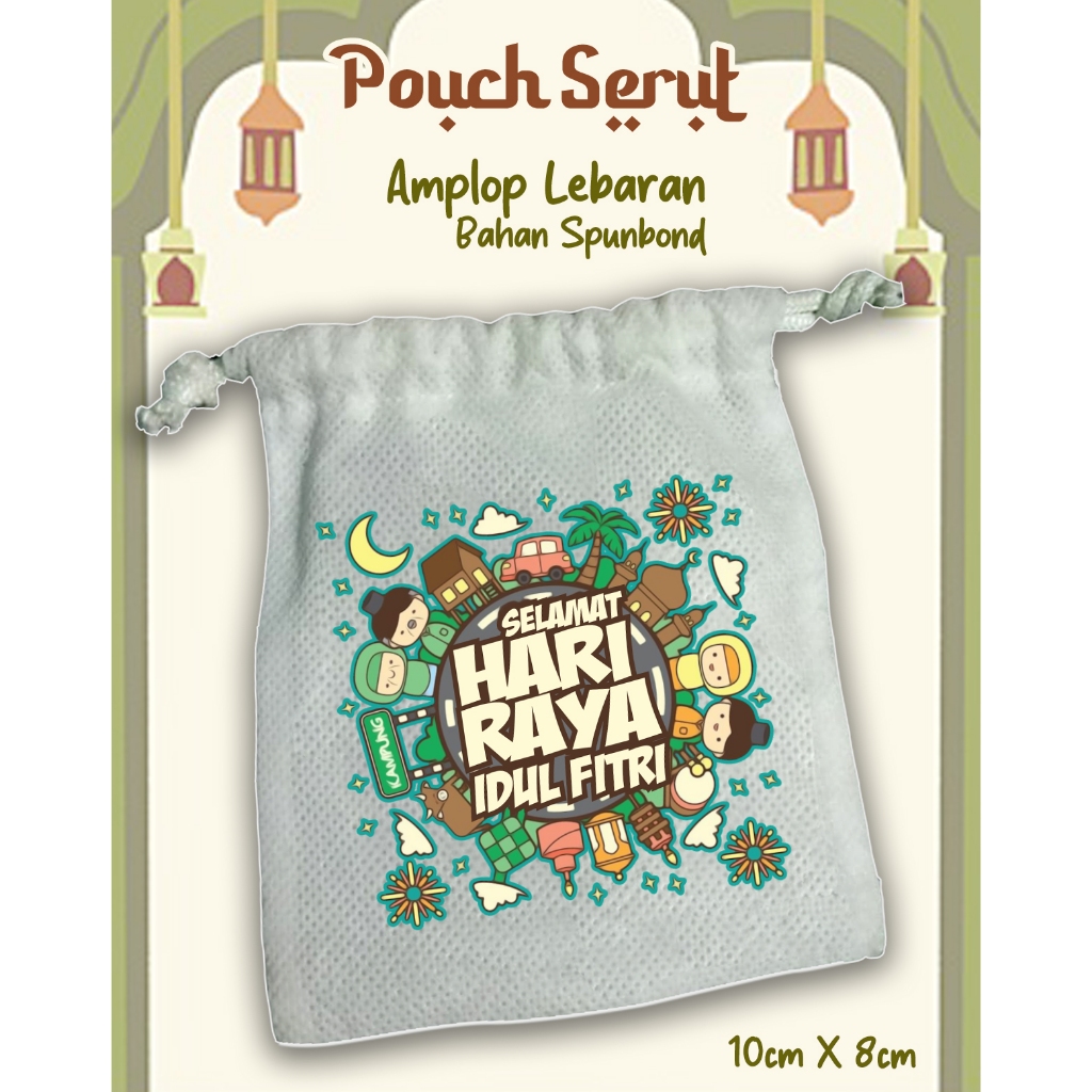 

Amplop Lebaran THR Tas Serut Dompet Unik Lucu Idul Fitri
