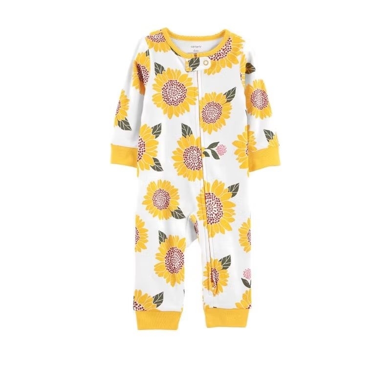 Carter's Sleepsuit Sunflower 3m | Baju Tidur Bayi 3 Bulan