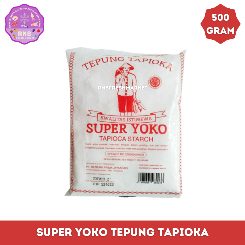 

Super Yoko Tepung Tapioka Netto 500 Gram
