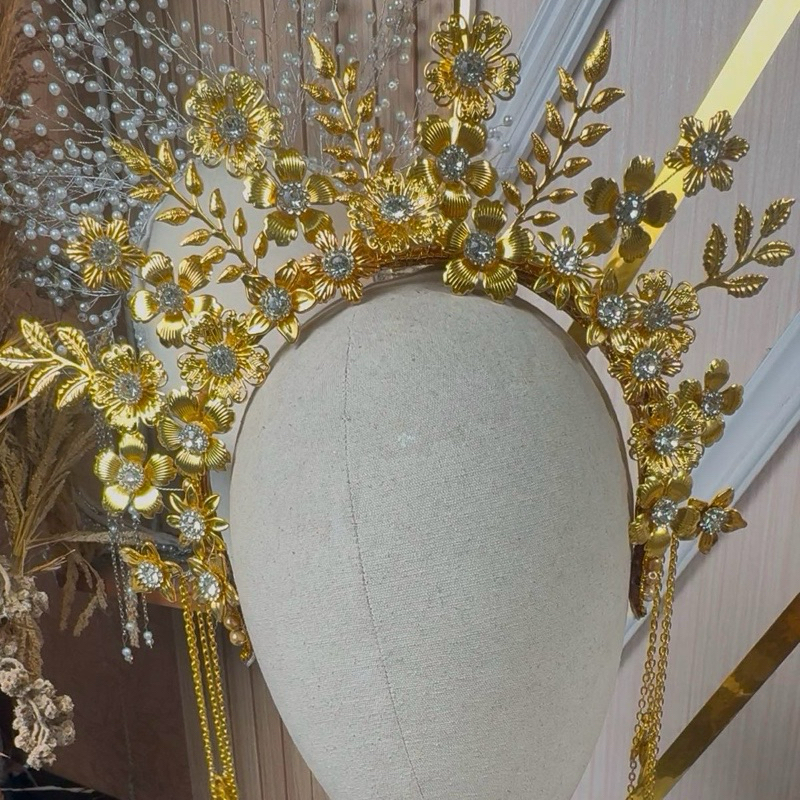 mahkota sunting full emas/ mahkota sunting melayu/ mahkota pengantin / mahkota tari