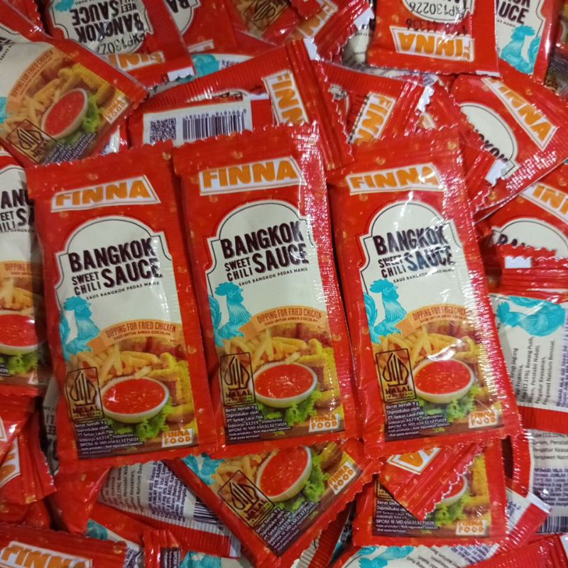 

Finna saos Bangkok sachet 9 gr isi 100 pcs (ED. Feb 26)