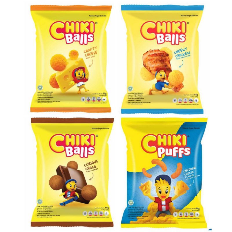 

Chiki Balls Crafty Cheese cheeky chicken coklat puffs CiKi jadul