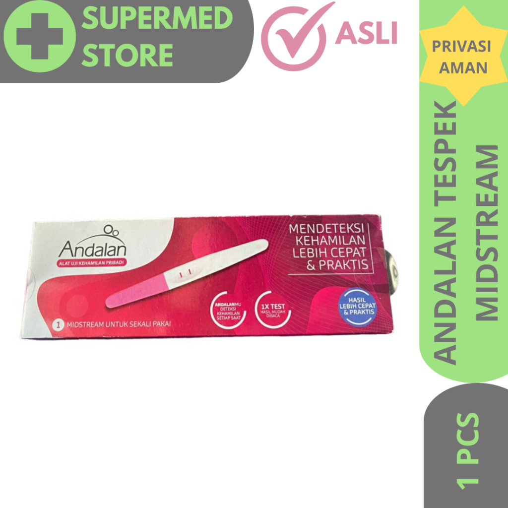 Andalan Tespek Midstream / Alat Uji Kehamilan Test Pack Andalan