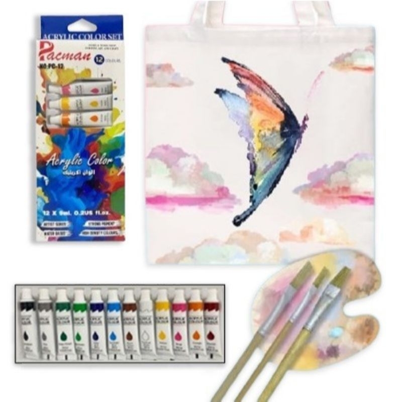 

Pacman - Cat Acrylic 12 Warna / Lukis Akrilik Color Set 9 ml - PC-12