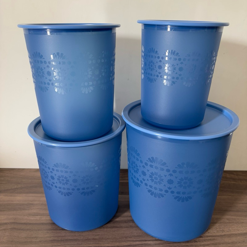 Toples kue lebaran (Mosaic canister Tupperware)