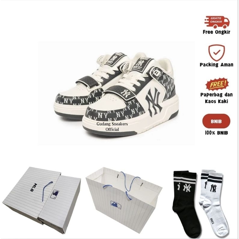 MLB NY Yankees Chunky Liner High Black White