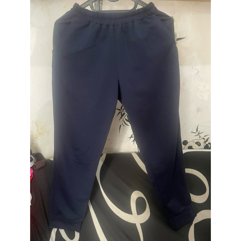 (prelove) celana training biru navy