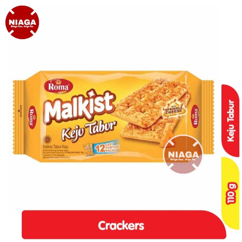 

Roma Malkist Crackers Keju Tabur 110gr