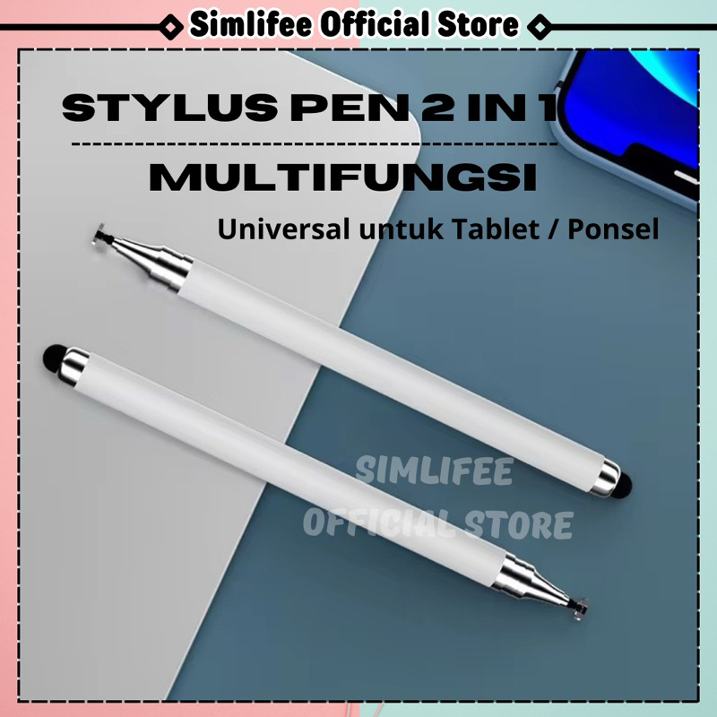 Stylus Pen 2in1 Universal Drawing Pen For iPad Android Phone Tablet All Device Capacitive Stylus Pen