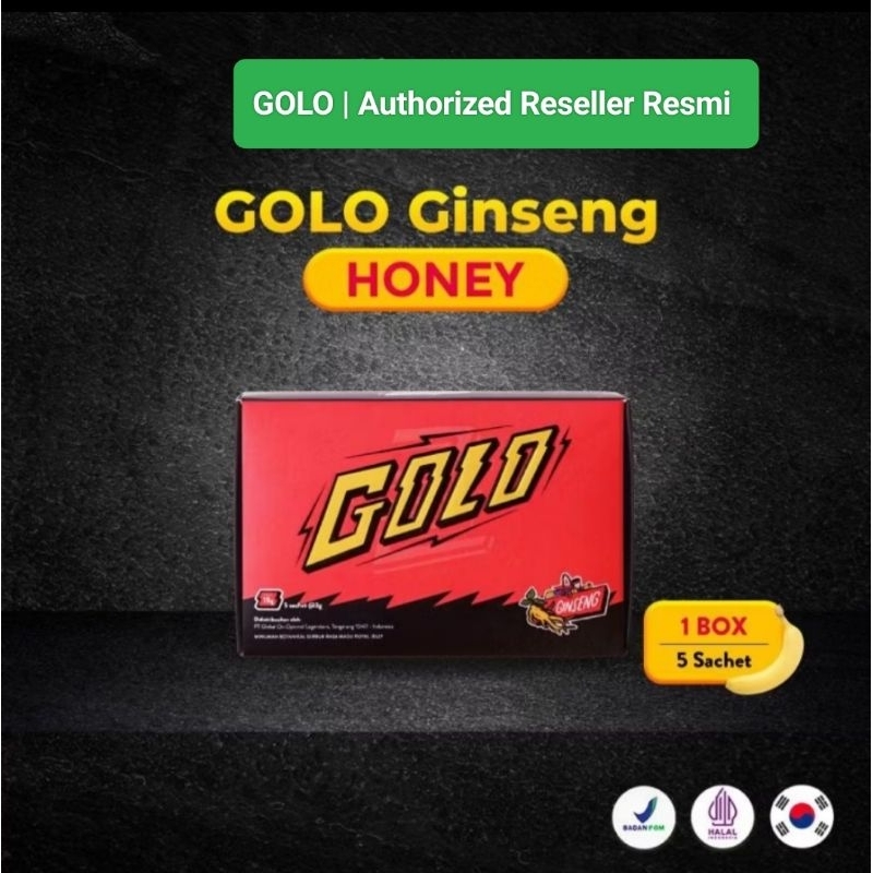 

GOLO Ginseng Botanical Madu 1 Box Isi 5 sachet