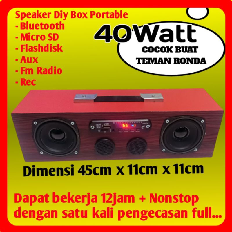 Speaker Bluetooth - Speaker Aktif Bluetooth DIY 40Watt - Speaker Aktif Bluetooth Rakitan suara kenca
