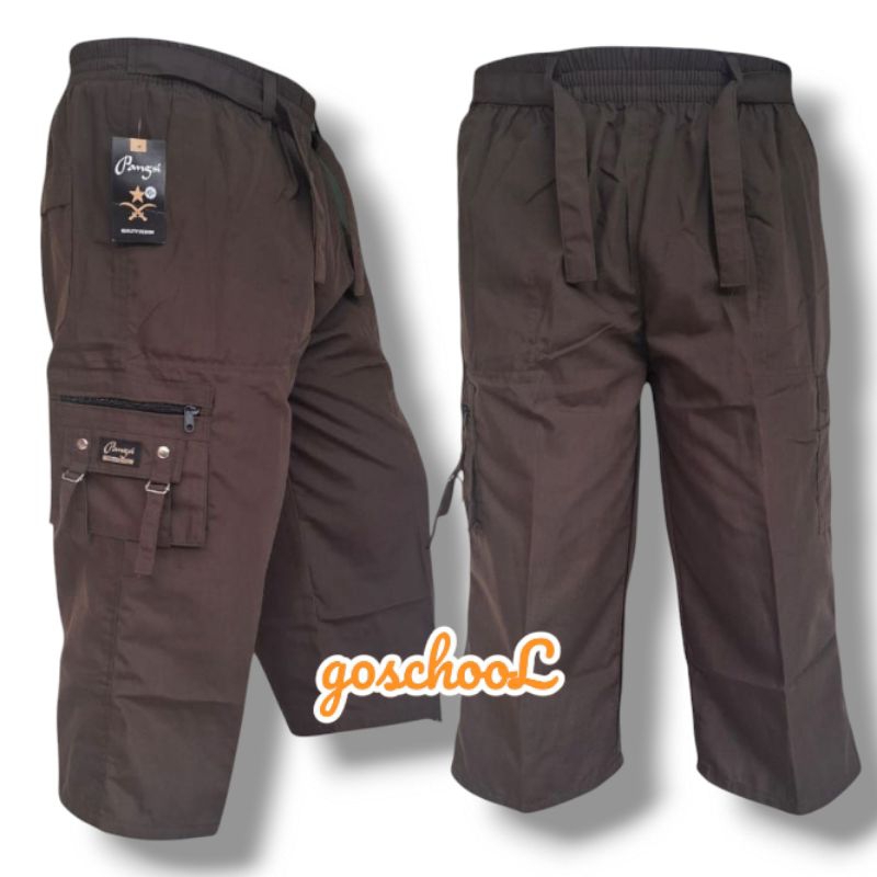 Celana Sirwal JUMBO Pria Dewasa Kantong Cargo Ring tali Big Size