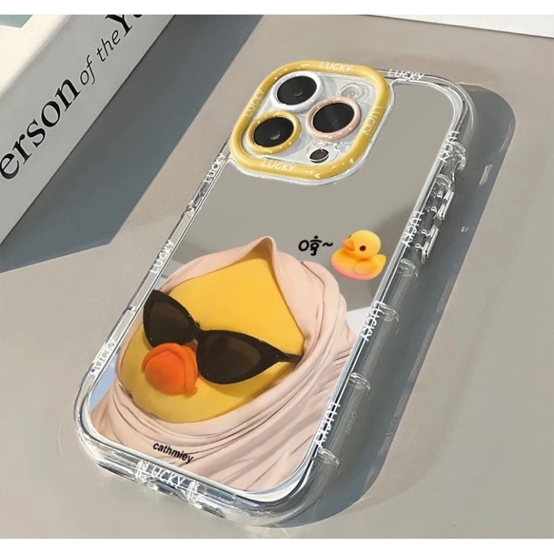 Lucu softcase Aesthetic Casing bebek kuning kecil Case hp iPhone 11 PRO MAX XS XR 12 13 14 15 PLUS