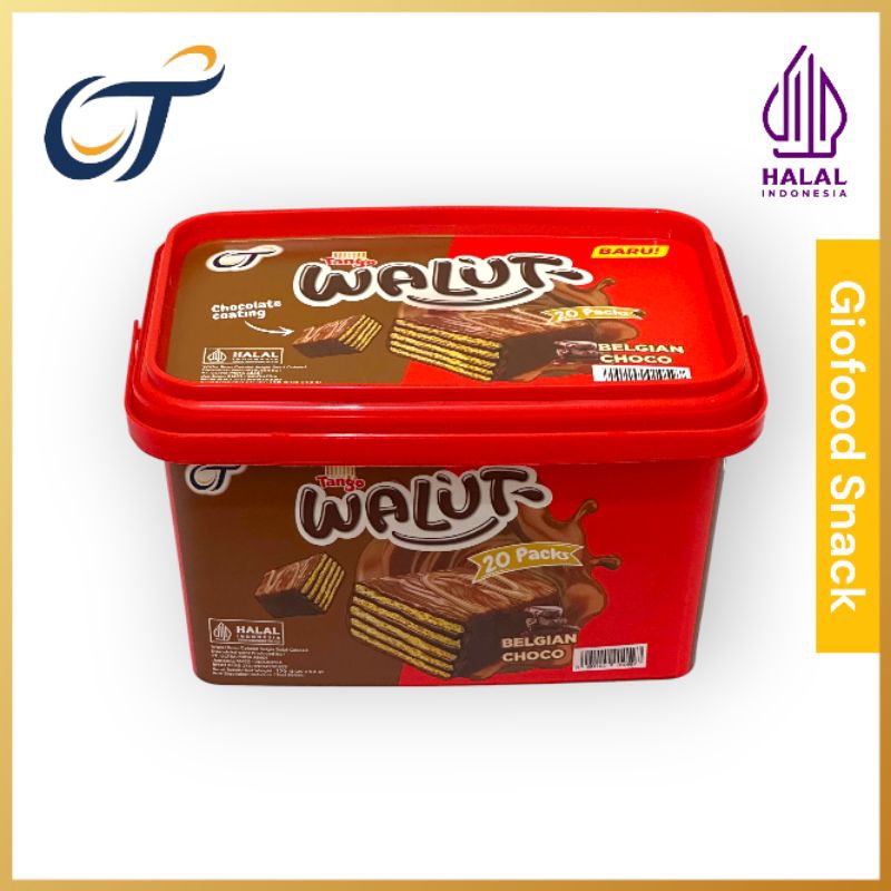 

TANGO WALUT Wafer Cokelat Cookies Biskuit Makanan Cemilan Chocolate Coklat Snack Toples