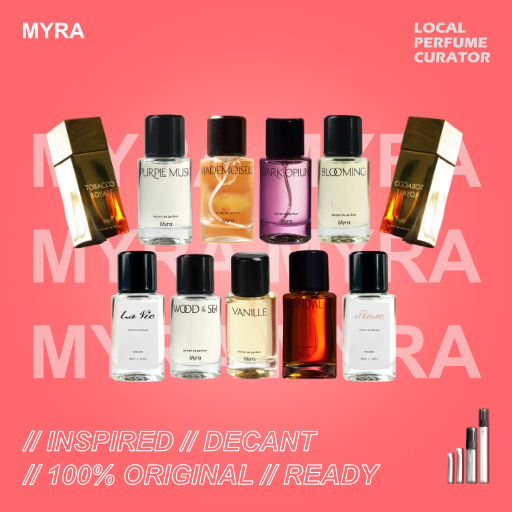 [DECANT] MYRA Tobacco La Vie Rose Scandal Dark Opium Mademoiselle Purple Musk Vanillle