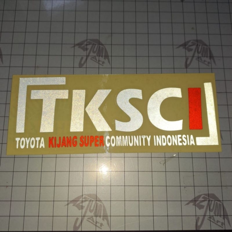 Sticker Cutting TKSCI TOYOTA KIJANG SUPER COMMUNITY INDONESIA
