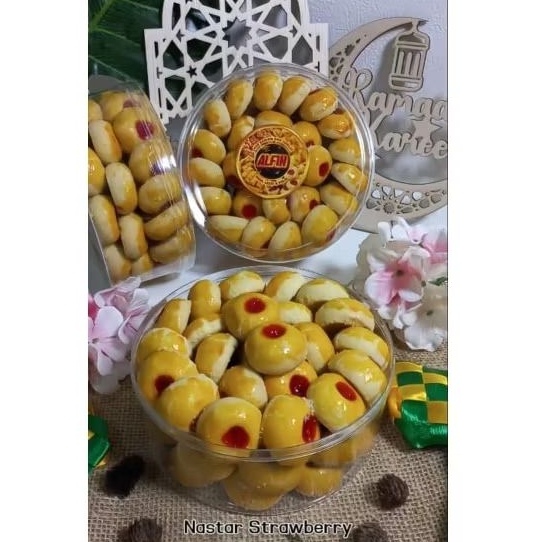 

KUE KERING NASTAR STRAWBERRY by Kuker Alfin [500gr] / Kue kering Nastar Strawberry Special Lebaran