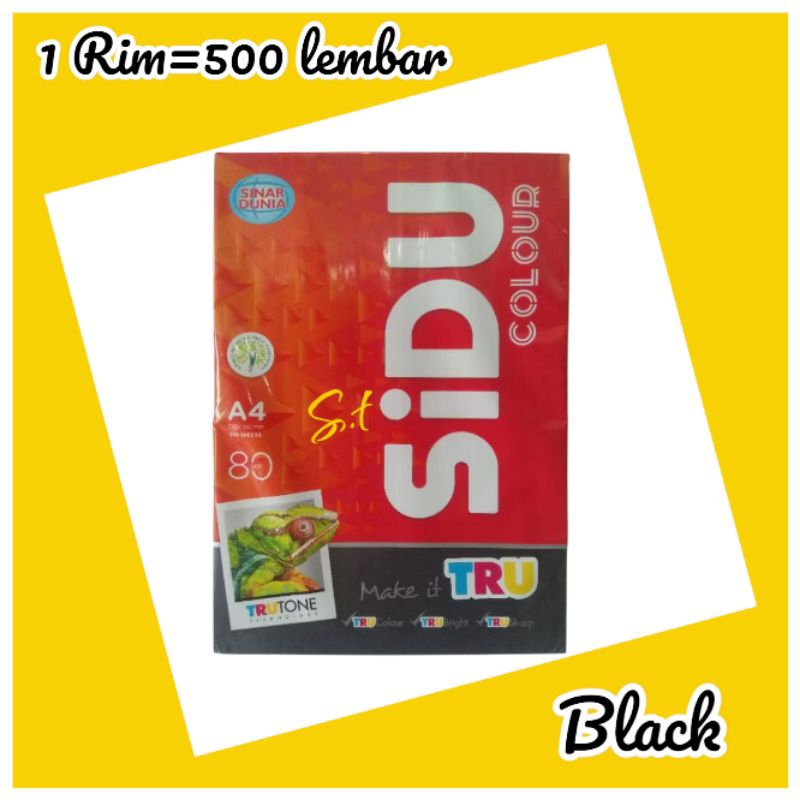 

HVS A4 80GSM SIDU WARNA 1 RIM/HVS WARNA WARNI