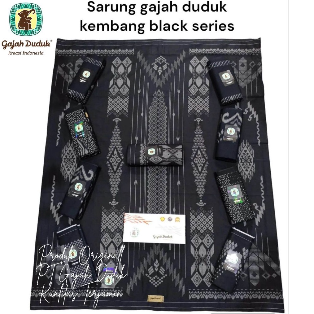 KODE Q83T 1 PCS  Grosir SARUNG GAJAH DUDUK SERI KEMBANG KODIAN MURAH