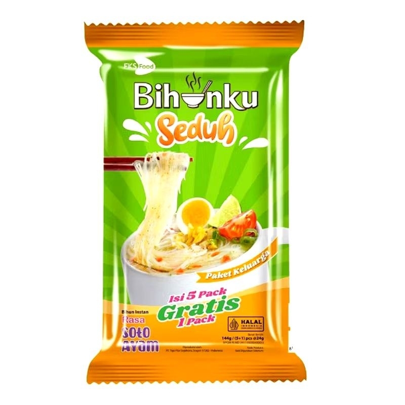 

Bihunku Seduh Rasa Soto Ayam Bag 24Gr (Isi 6)