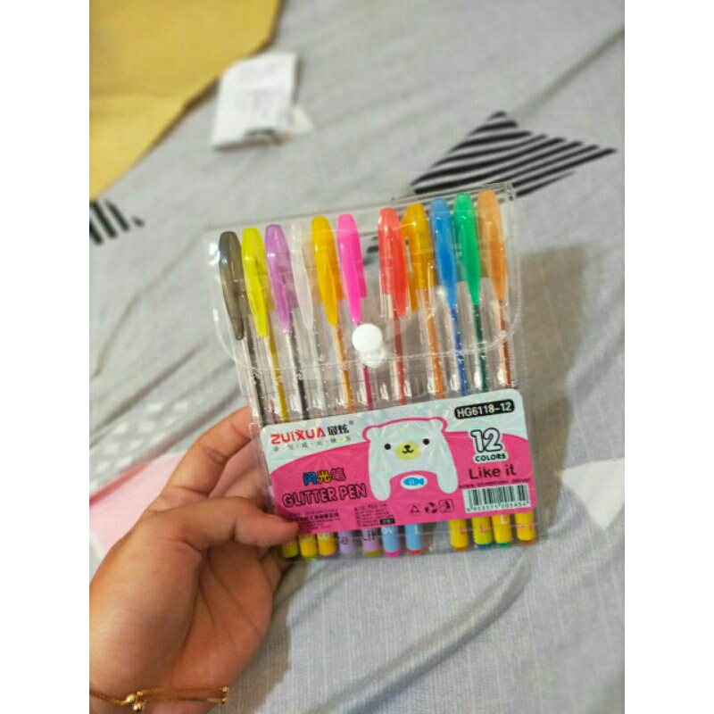 

balpoin gel warna isi 12pcs