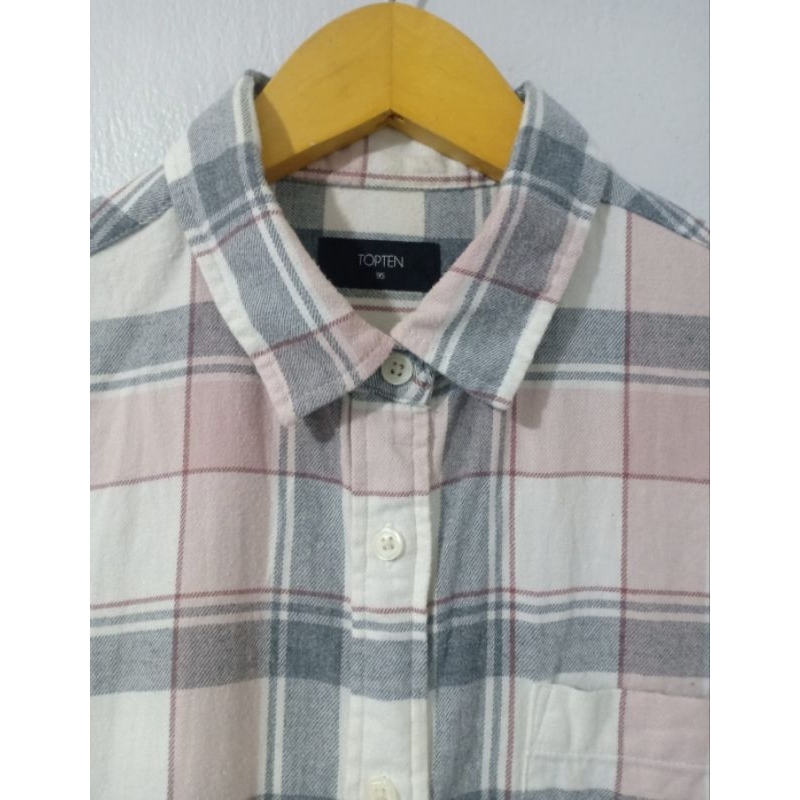 Kemeja Flannel Wanita Topten Size XL