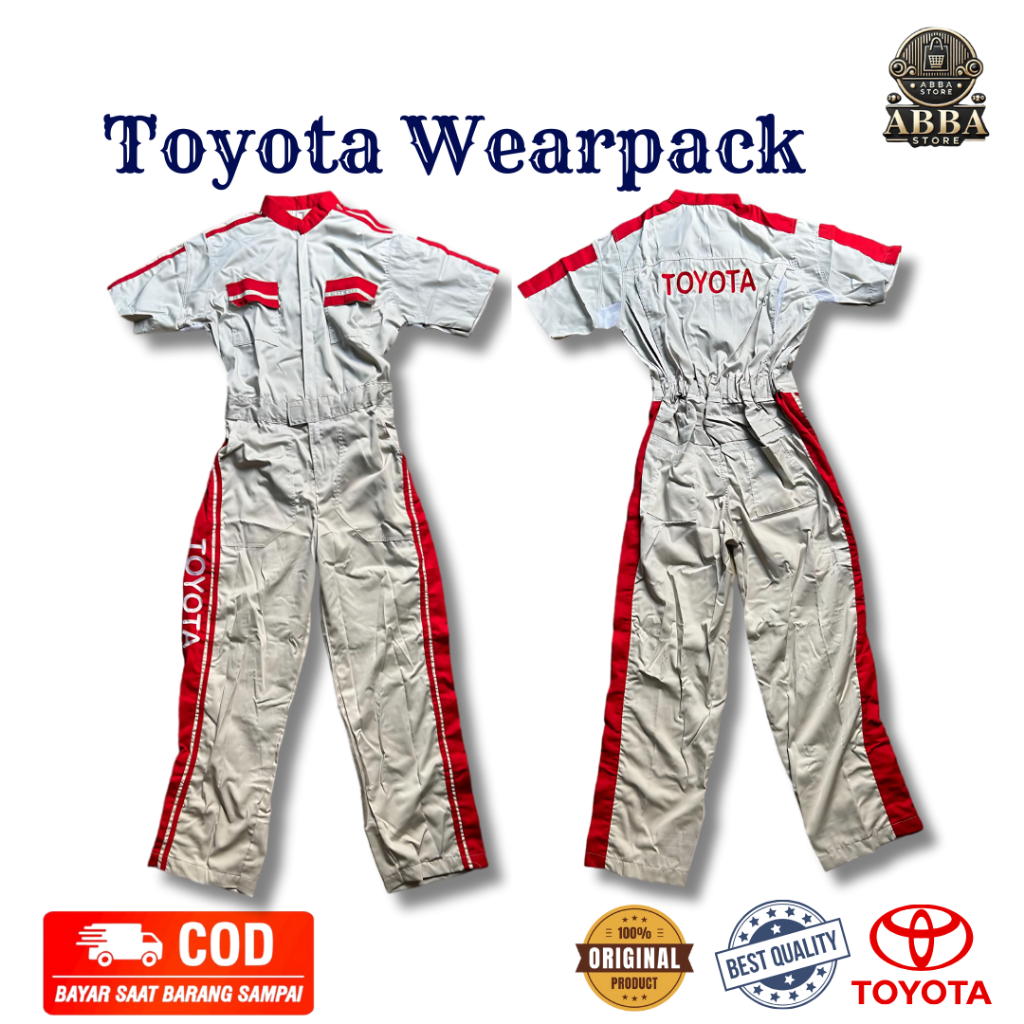 TOYOTA WEARPACK || SERAGAM MEKANIK TOYOTA || WEARPACK SERAGAM MEKANIK TOYOTA