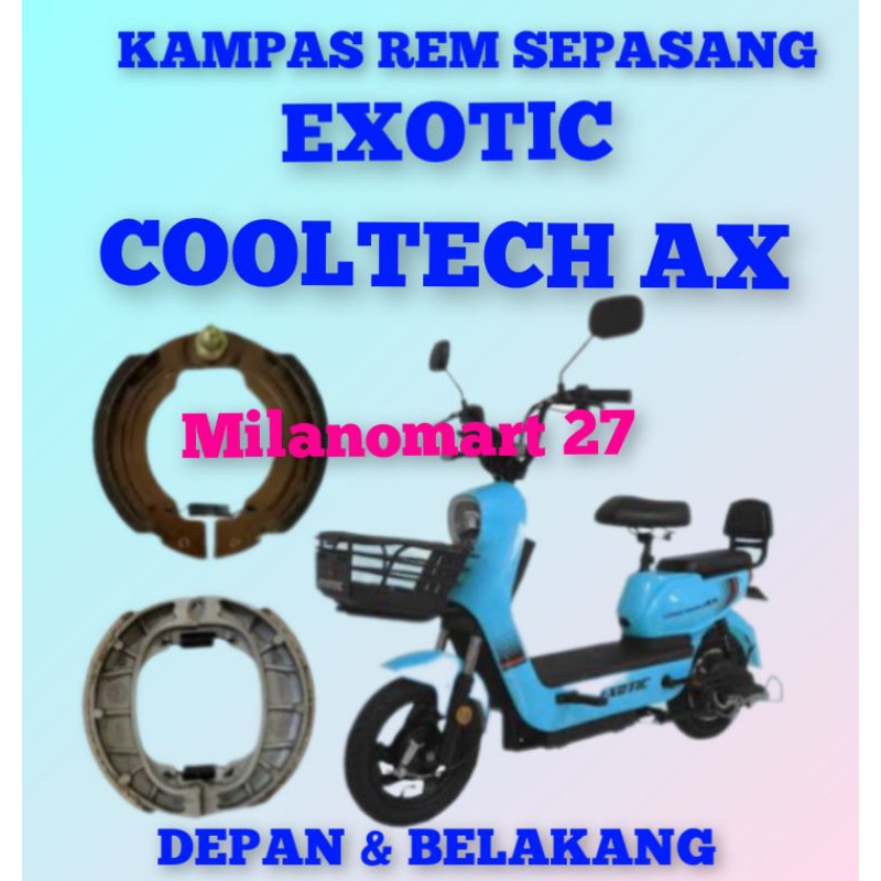 Kampas rem exotic cooltech AX kampas rem sepeda listrik exotic cooltech ax