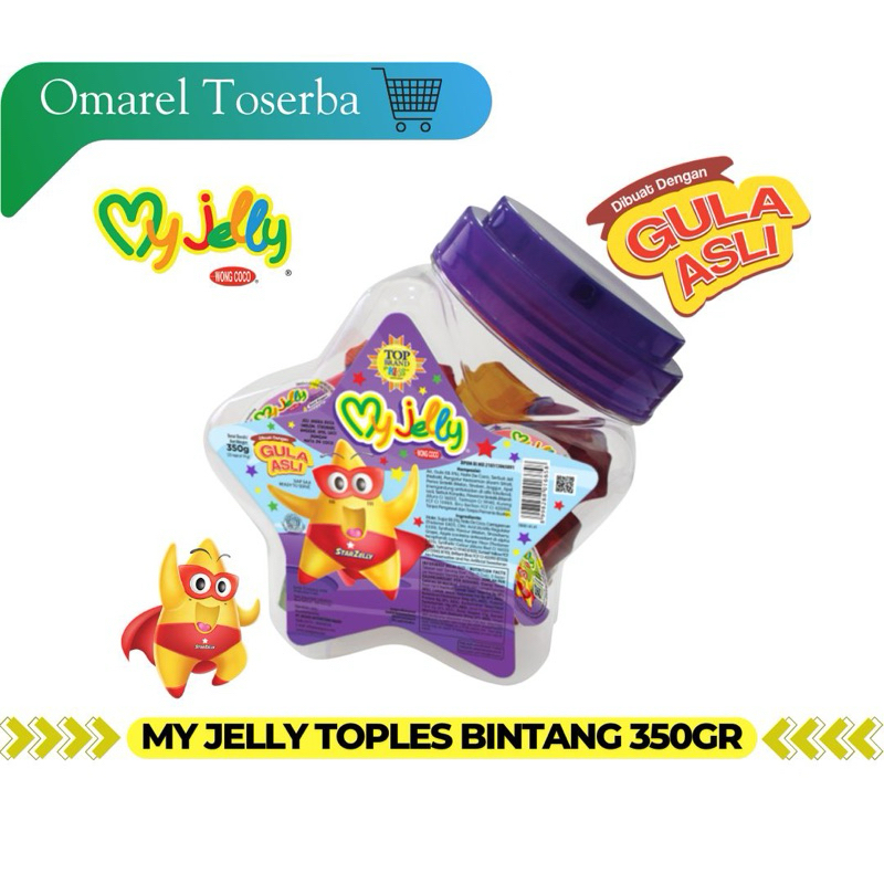 

MY JELLY TOPLES BINTANG 350gr isi 25cup