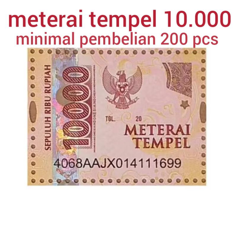 

meterai tempel 10.000