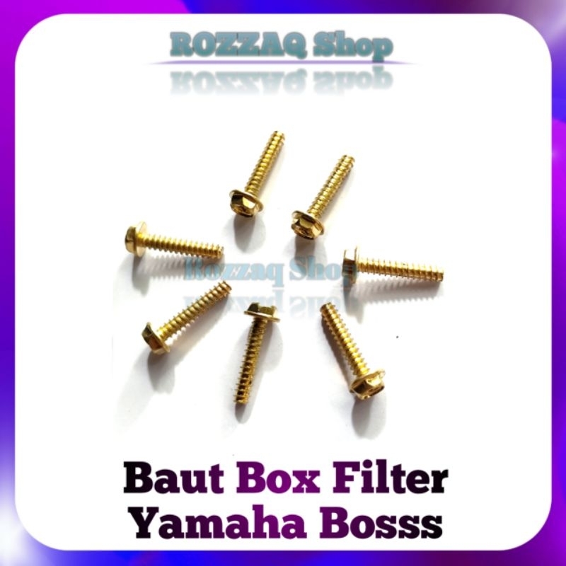 BAUT KUNING BAUT BOX FILTER UDARA YAMAHA BAUT BOX FILTER YAMAHA 5x25 Mio soul sporty J M3