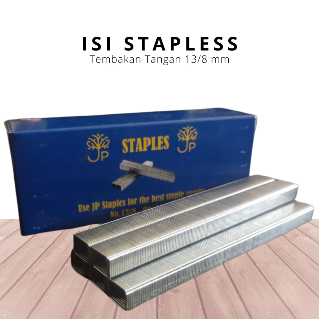 Isi Staples Manual / Staples Tembak Guntacker Merek Uk. 13/8mm (8mm) - untuk Pengerjaan Jok Motor, J